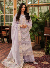 Kahf Premium Luxury Embroidered Lawn 3 Piece Unstitched Suit KHF24L KLE-1B